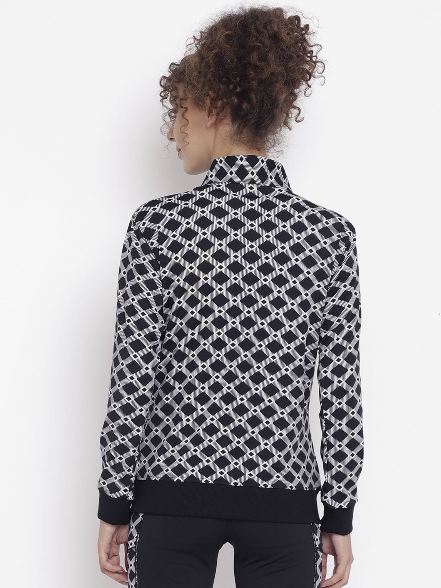 Chkokko Black & White Checks Jacket