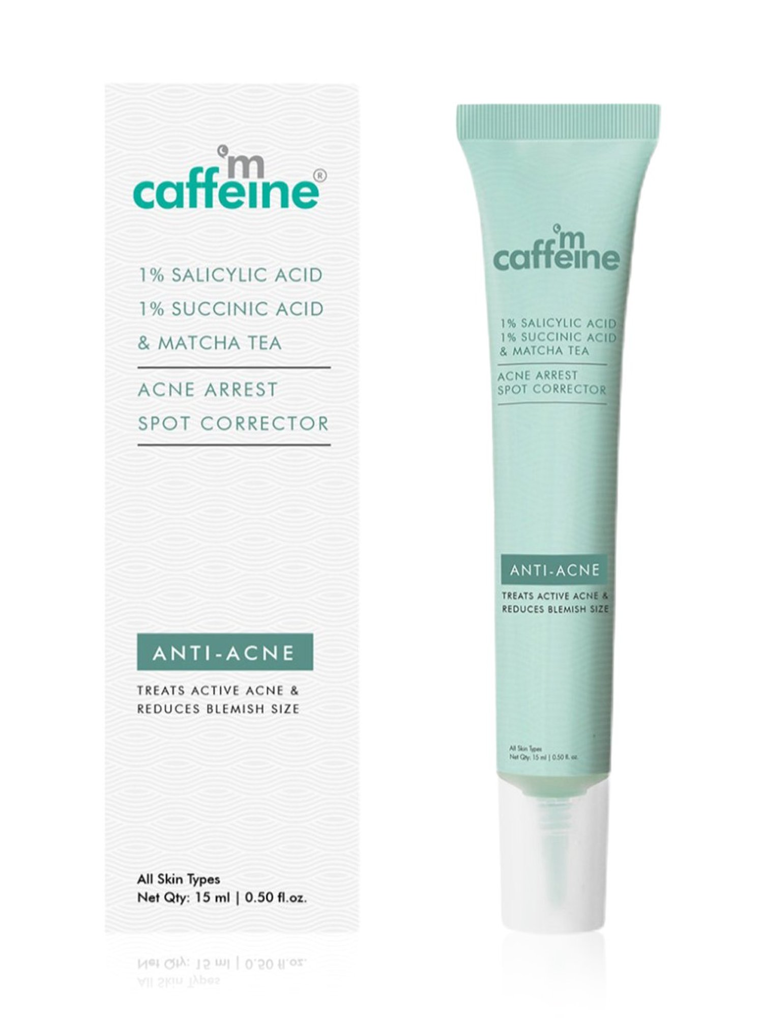 mCaffeine     1% Succinic Acid & Matcha Tea Acne Arrest Spot Corrector - 15 ml