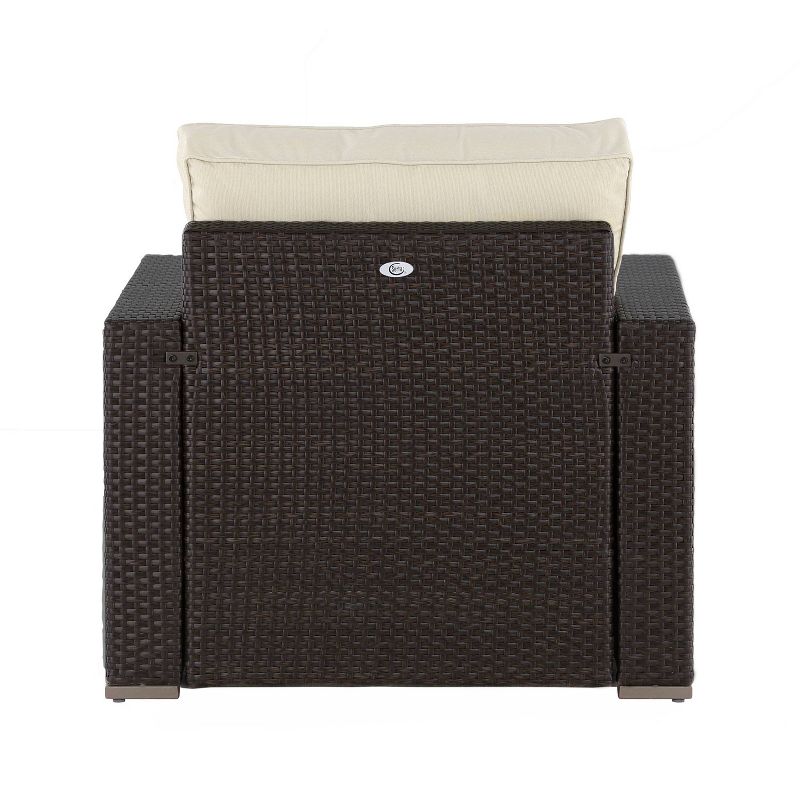 Laguna Outdoor Arm Chair - Brown Wicker - Serta