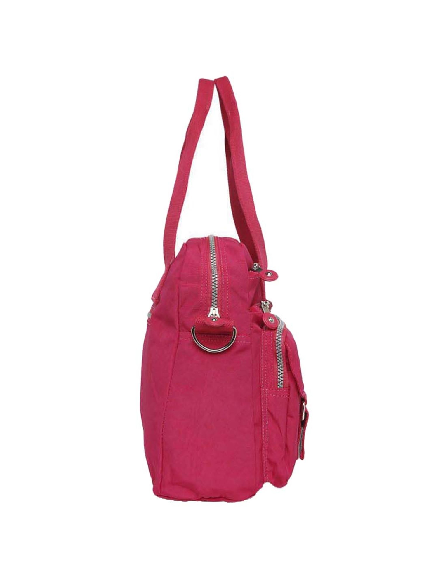 Baomi Pink Solid Medium Handbag