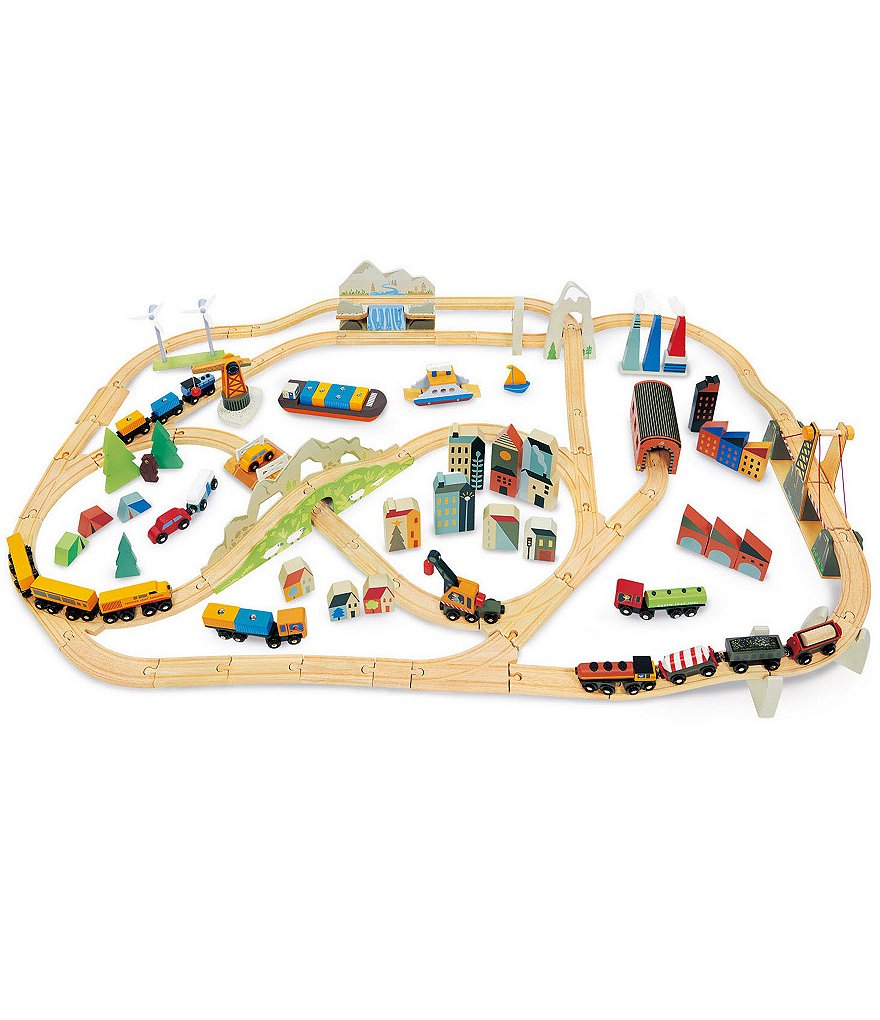 Tender Leaf Toys Mountain View Train Set