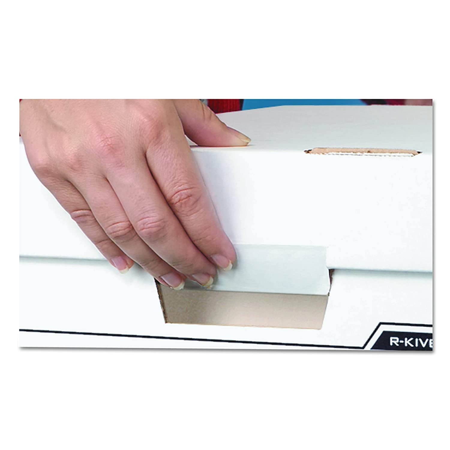 Bankers Box BINDERBOX Heavy-Duty Storage Boxes, FastFold, Lift-Off Lid, Fits Binders 1 1/2 to 3 Inches, 12 1/4 x 18 1/2 x 12, Case of 12 (0073301)