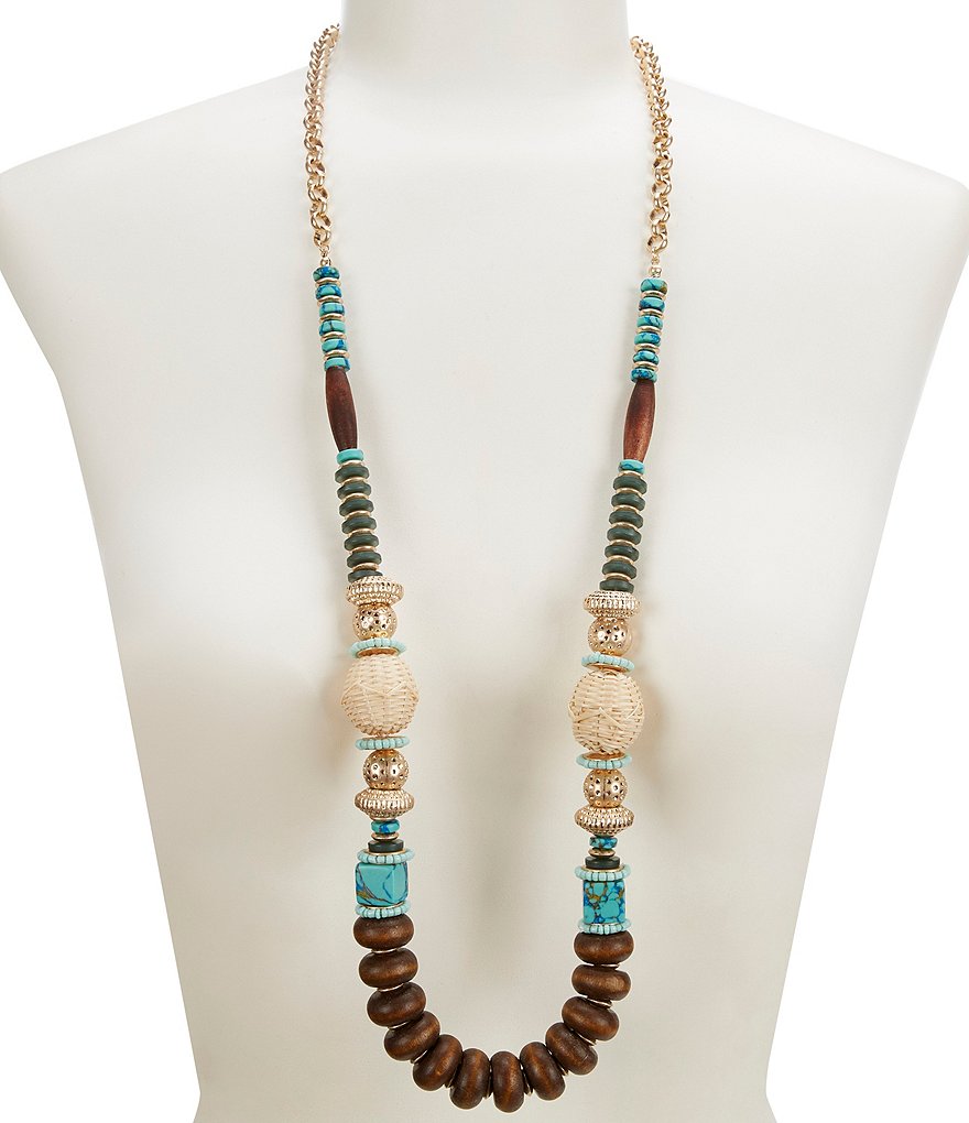 Southern Living Mixed Media Long Necklace