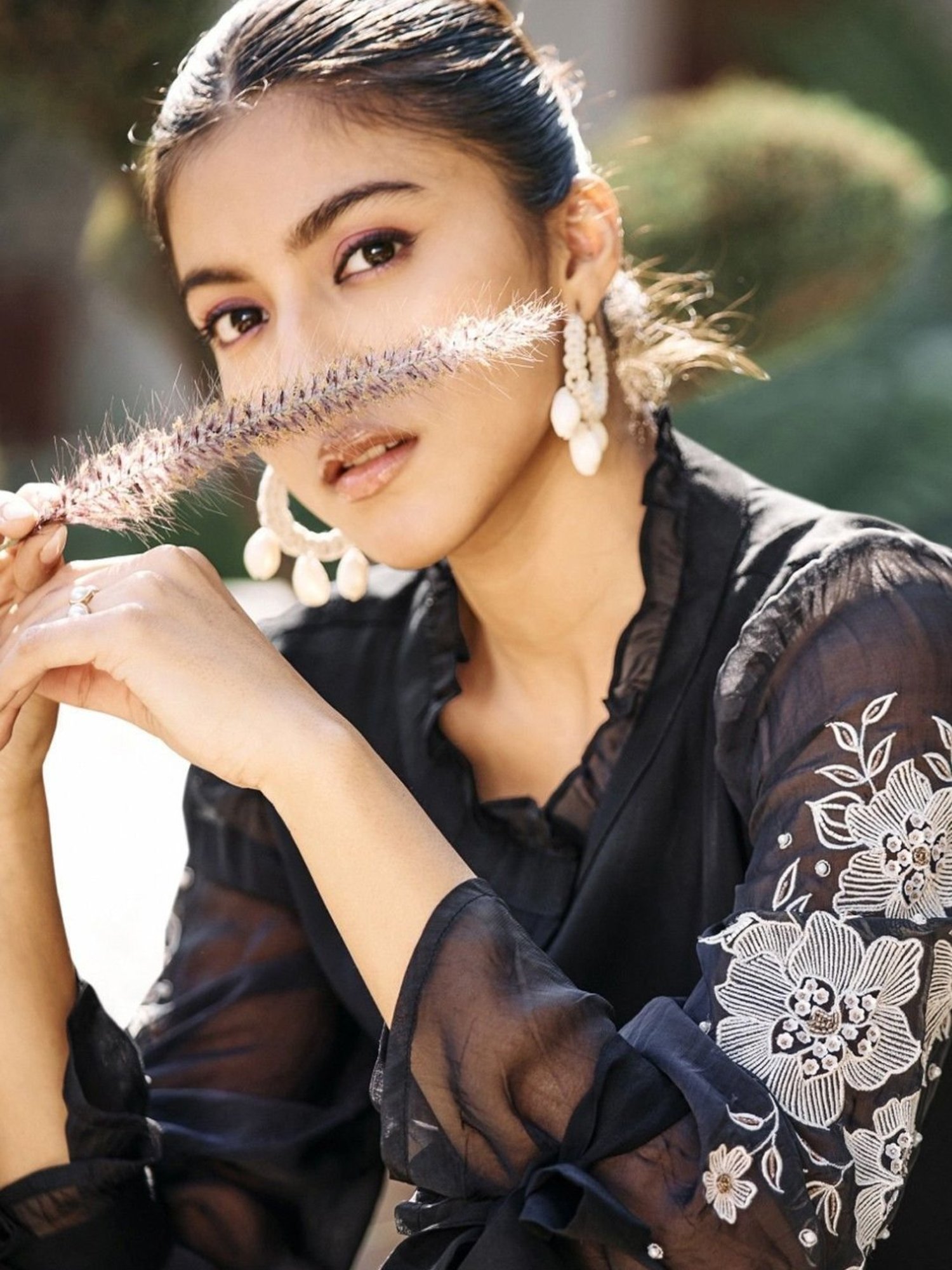 Autumnlane Alice Black Applique & Embroidery Tunic With Pant