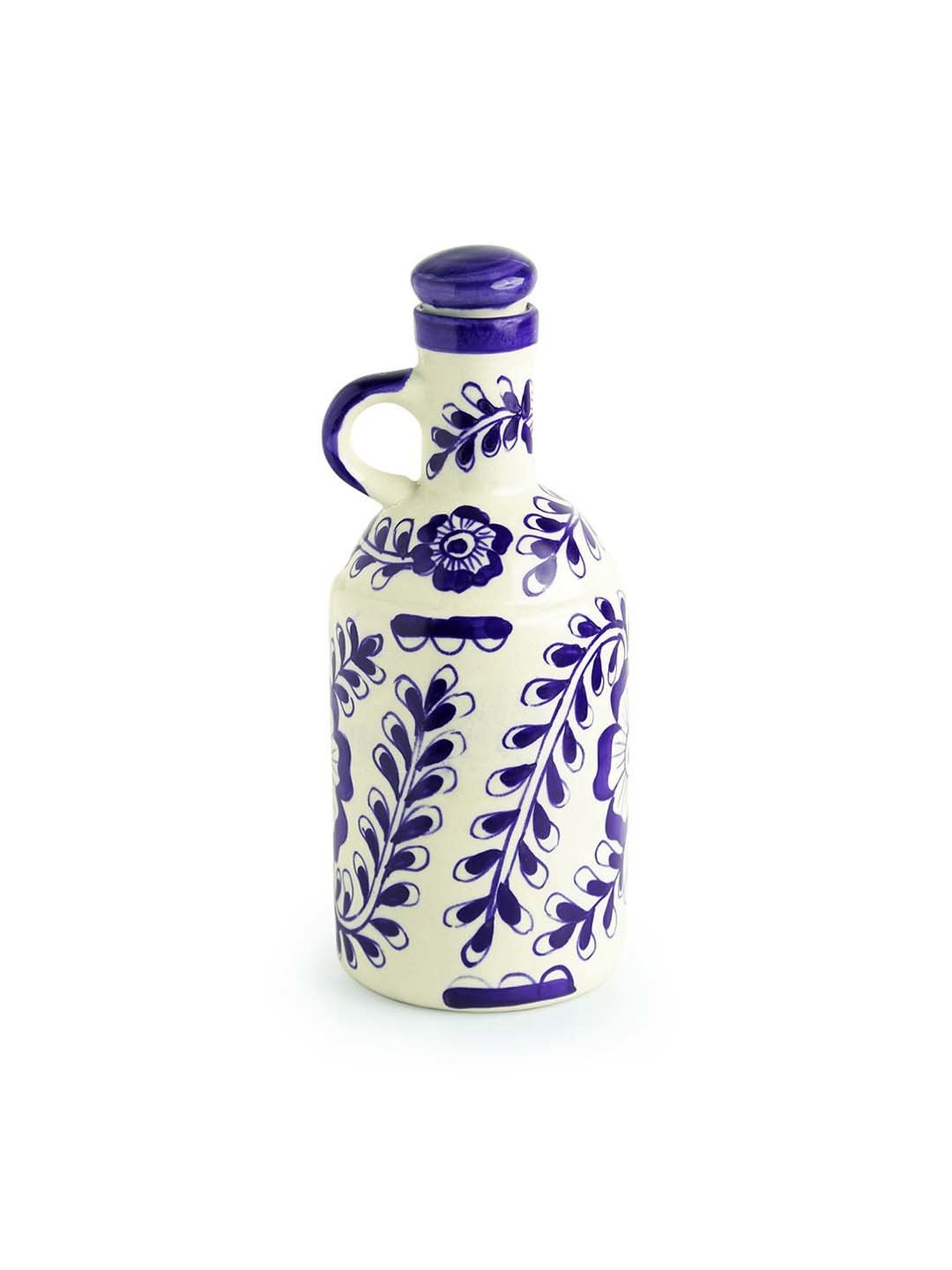 COLE & MASON White & Beige Ceramic Pourer - Set of 1