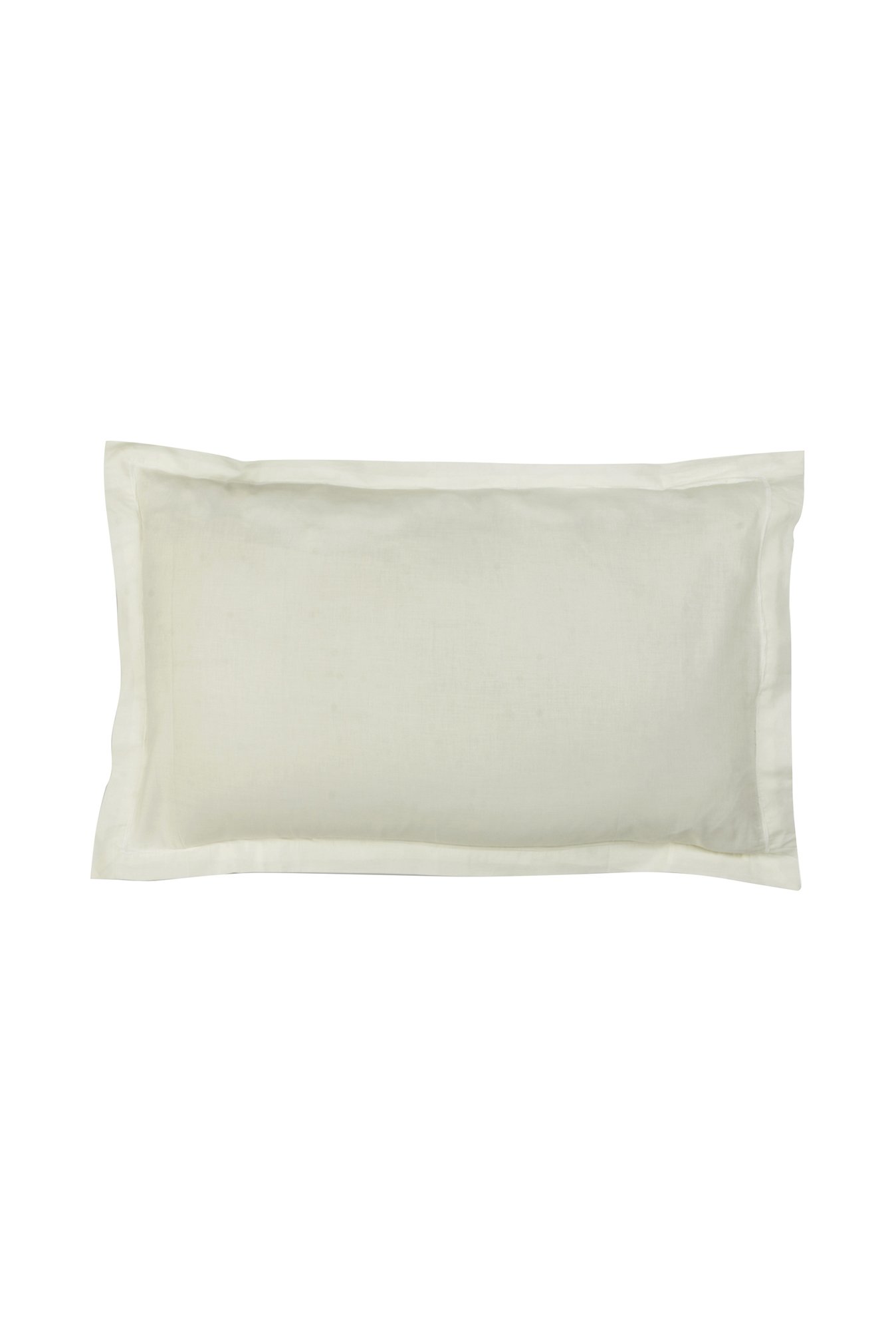 The Baby Atelier White Solid Cotton 400 TC Pillow Cover