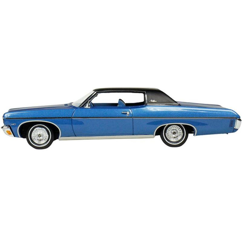 1970 Chevrolet Impala Custom Coupe Mulsanne Blue Met. with Matt Black Top Ltd Ed 220 pcs 1/43 Model Car by Goldvarg Collection