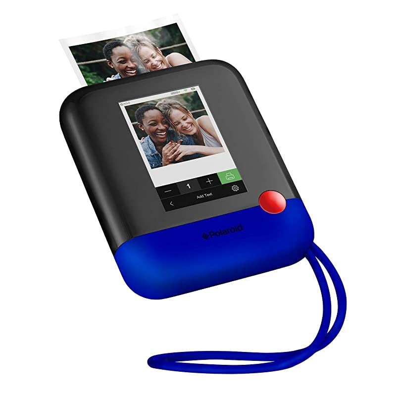 Polaroid Pop 20 2 in 1 Wireless Portable Instant 3x4 Photo Printer amp Digital 20MP Camera with Touchscreen Display Builtin WiFi 1080p HD Video Blue Prints From your Smartphone