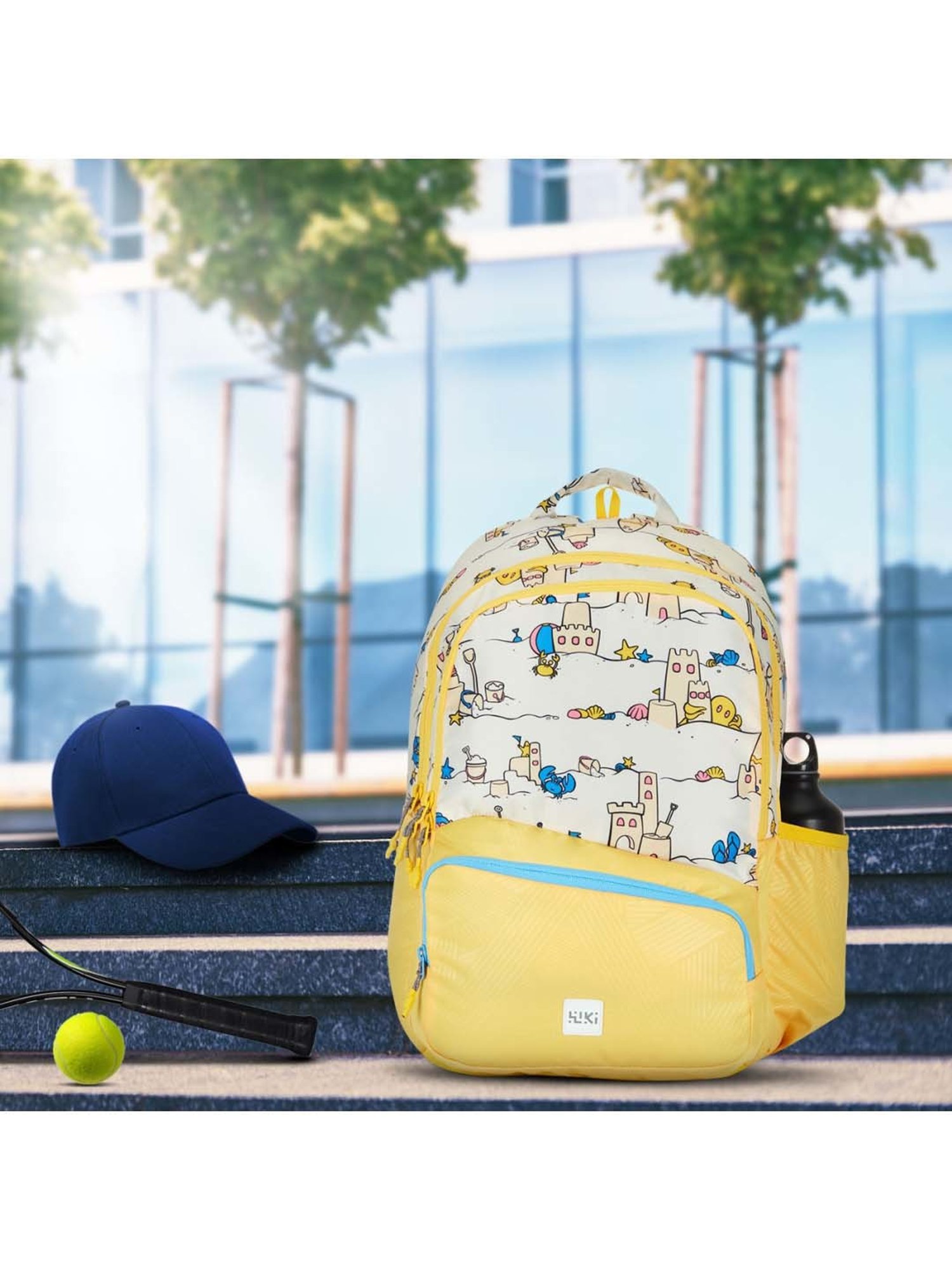 Wiki 24 Ltrs Yellow Medium Backpack