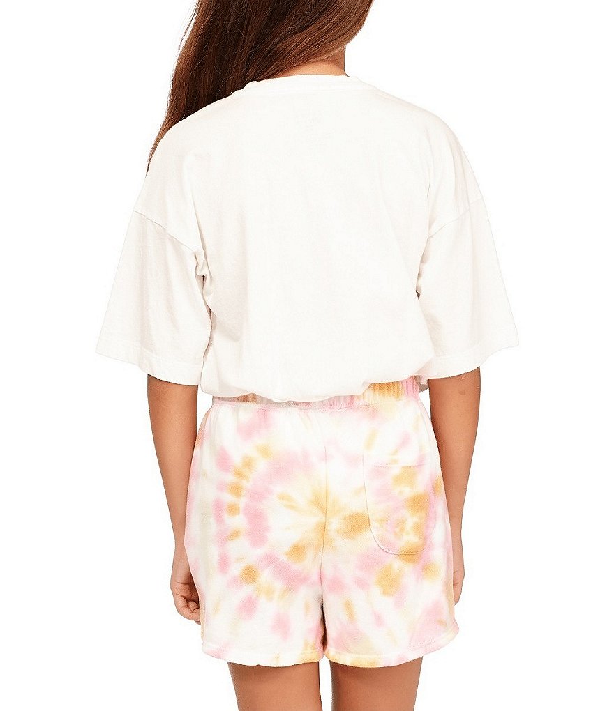 Billabong Little/Girls Girls 4-14 Dreamy Colors Tie-Dye Shorts
