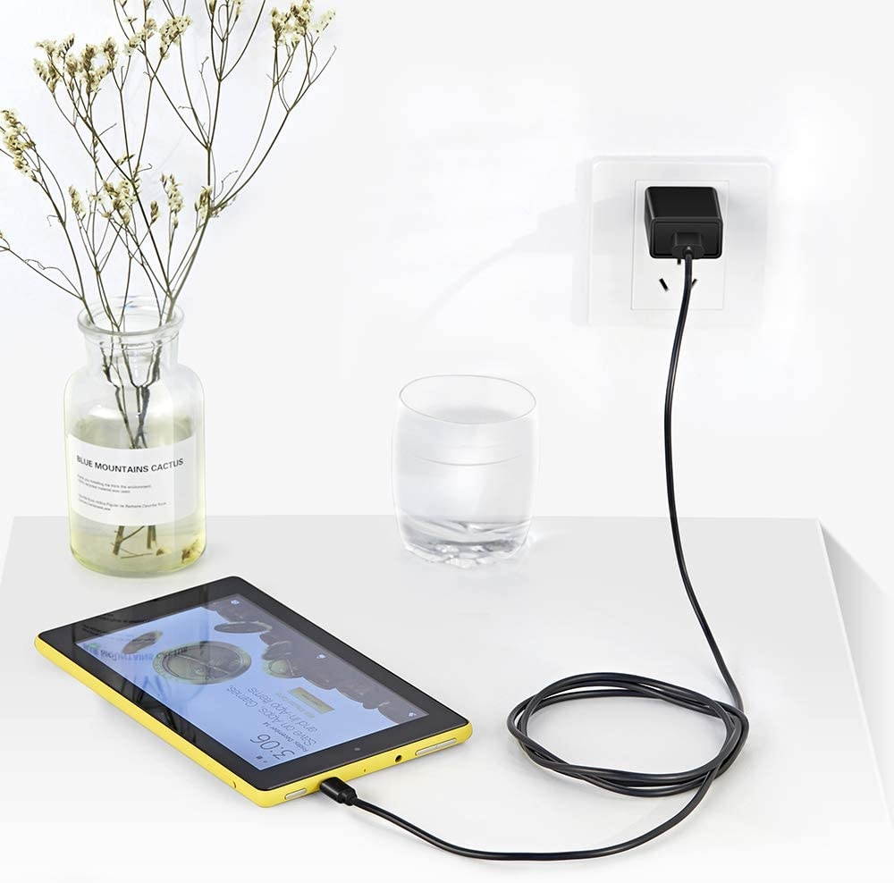 USB To 3.5mm x 1.35mm Plug Barrel Jack 5V DC Power Supply Cord Cable 65cm Black