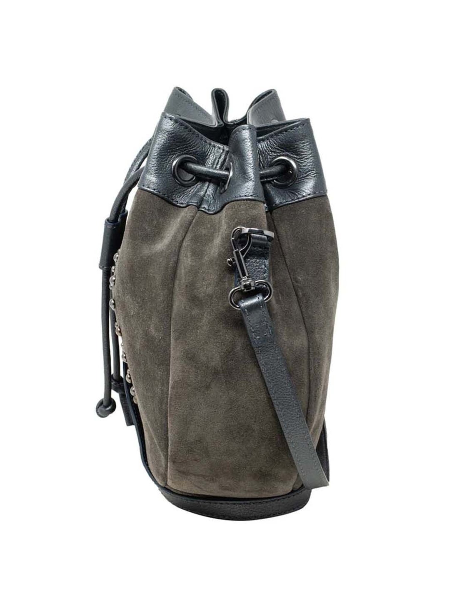 Tohl Green Rivets Medium Sling Handbag