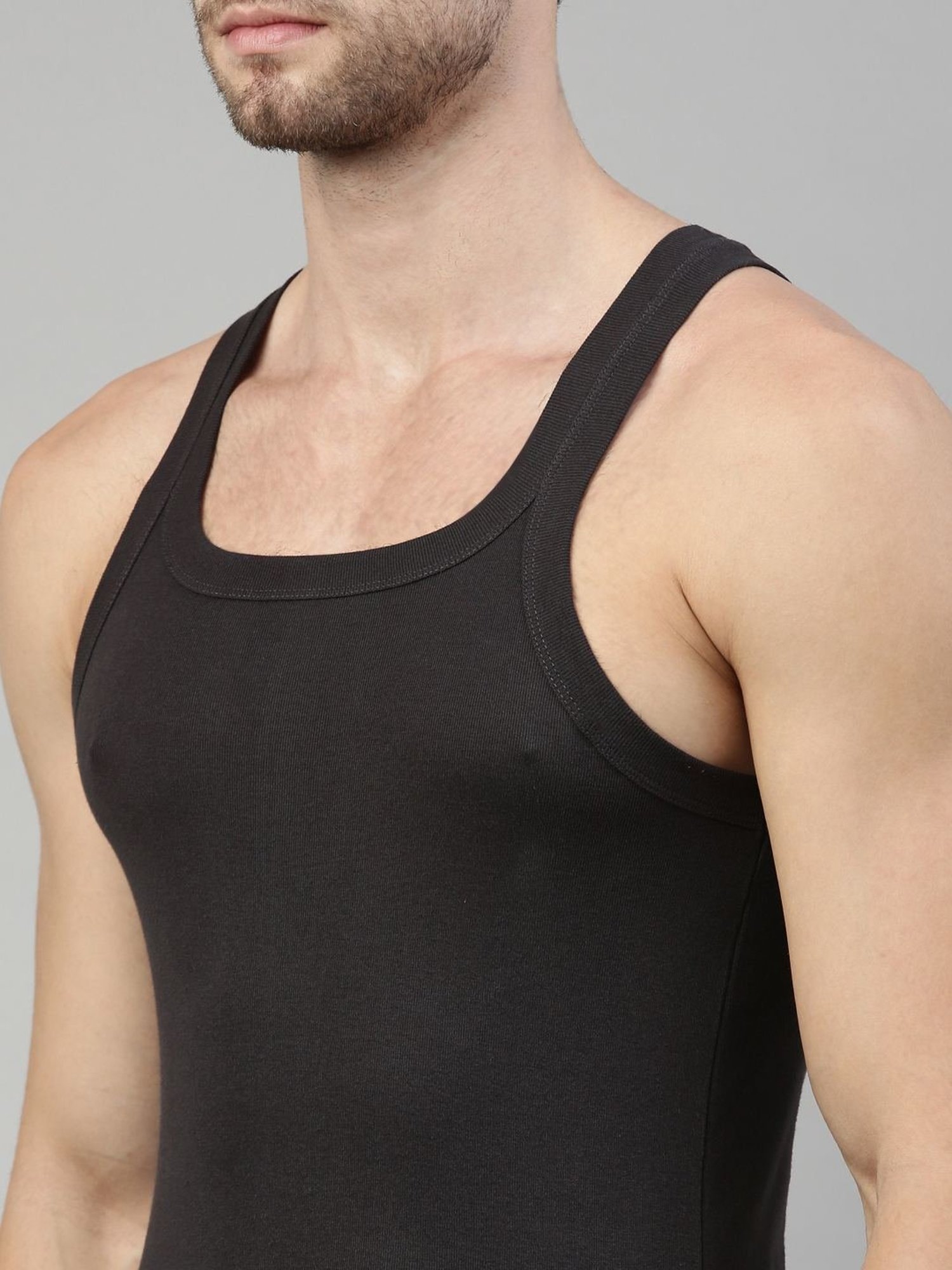 Dixcy Scott Originals Multi Cotton Regular Fit Vest - Pack Of 2