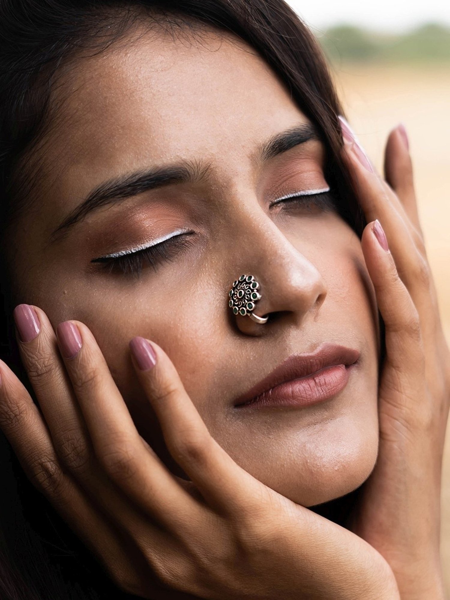 Teejh Aahna Silver Nose Ring