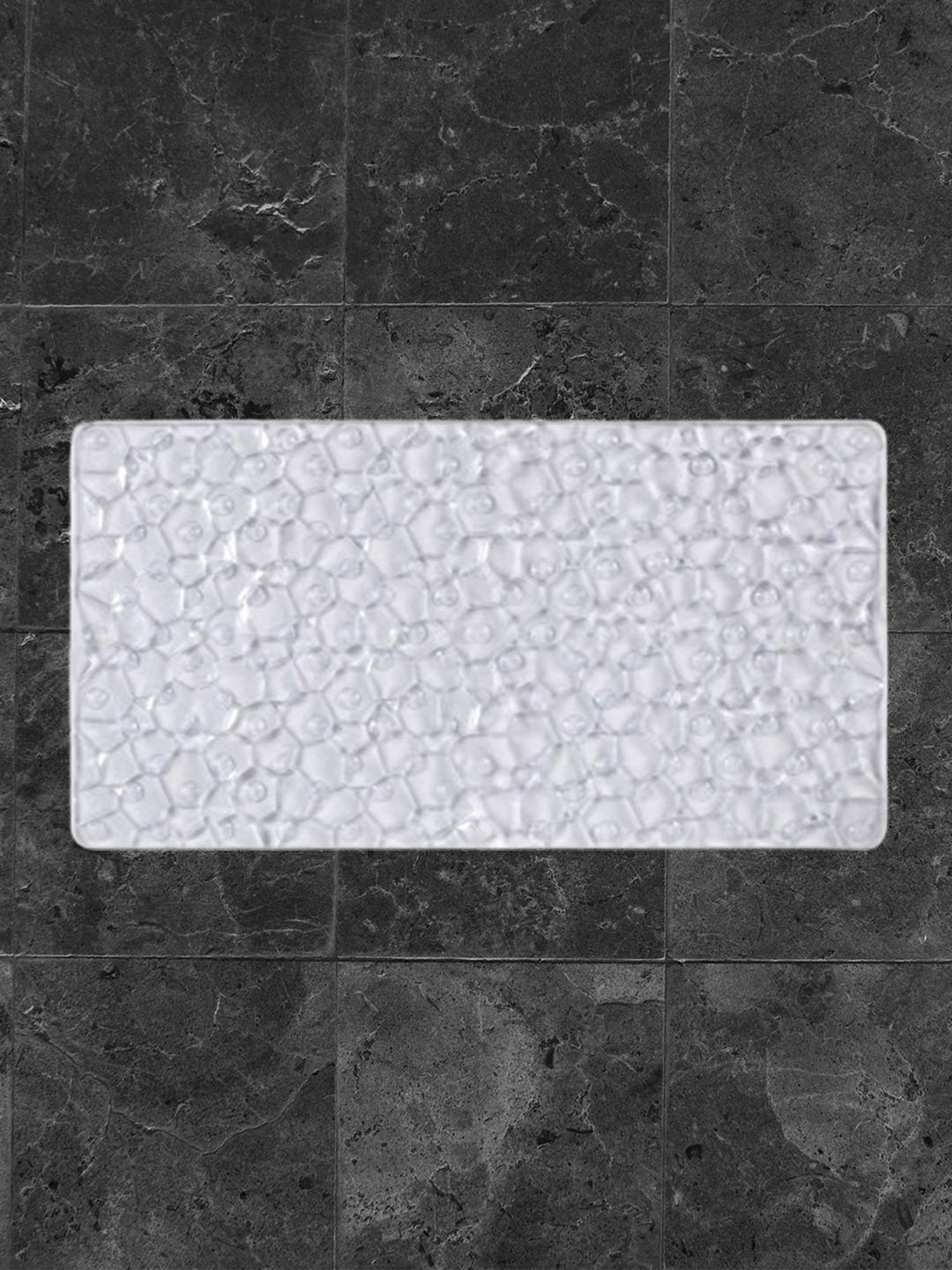 Freelance Off White PVC Set of 1 Shower Mats