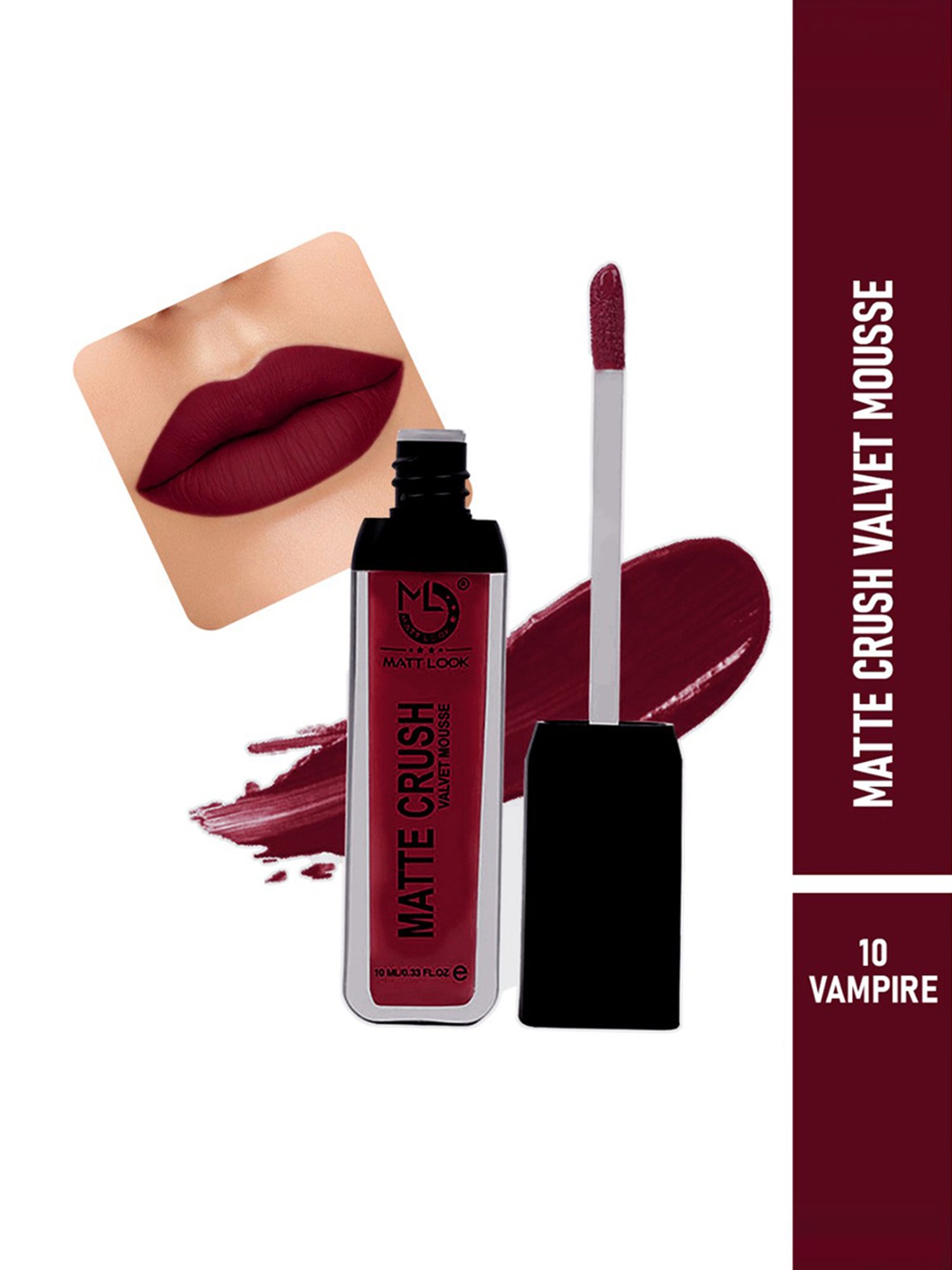 Matt Look Matte Crush Velvet Mousse Liquid Lipstick 10 Vampire - 10 ml
