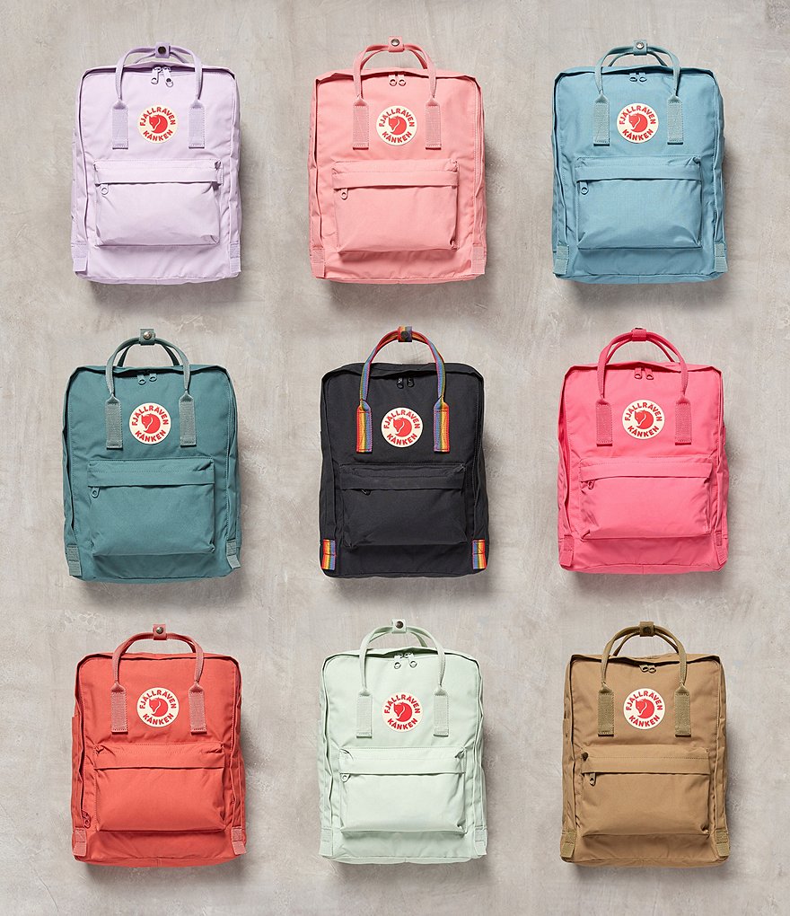 Fjallraven Kanken Water-Resistant Cotton Zipper Convertible Backpack