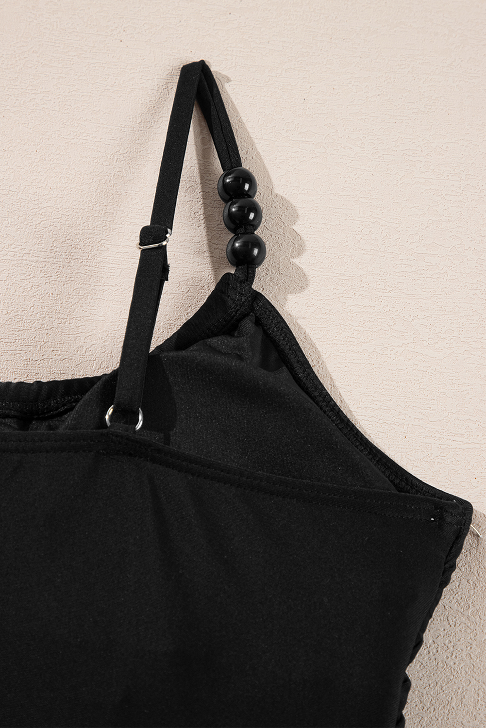 Black Plant Print Zip Front Half Sleeve One Piece Swimsuit