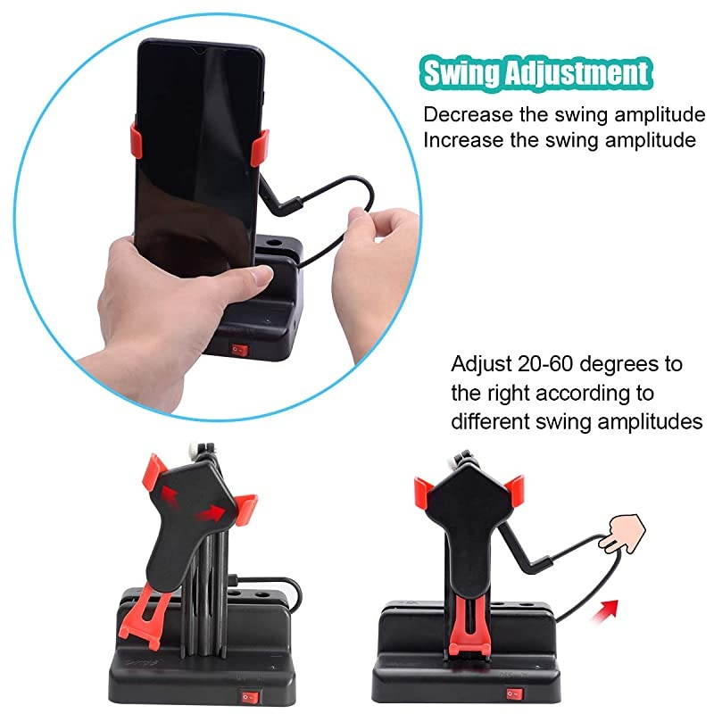 Earn Steps Automatically Phone Shaker Swing MotionUpgrade Non Magnet Silent Shake Wiggle Device PedometersAutomatic Egg Hatcher with ONOff Switch USB Cable