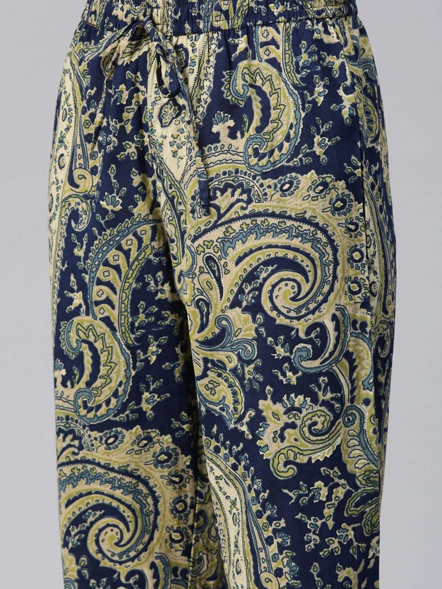 READIPRINT FASHIONS Blue Cotton Printed Kurta Pant Set