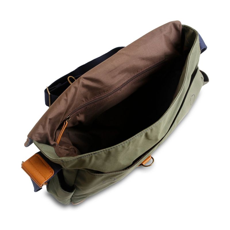 J World Sam Canvas Messenger Bag - Khaki