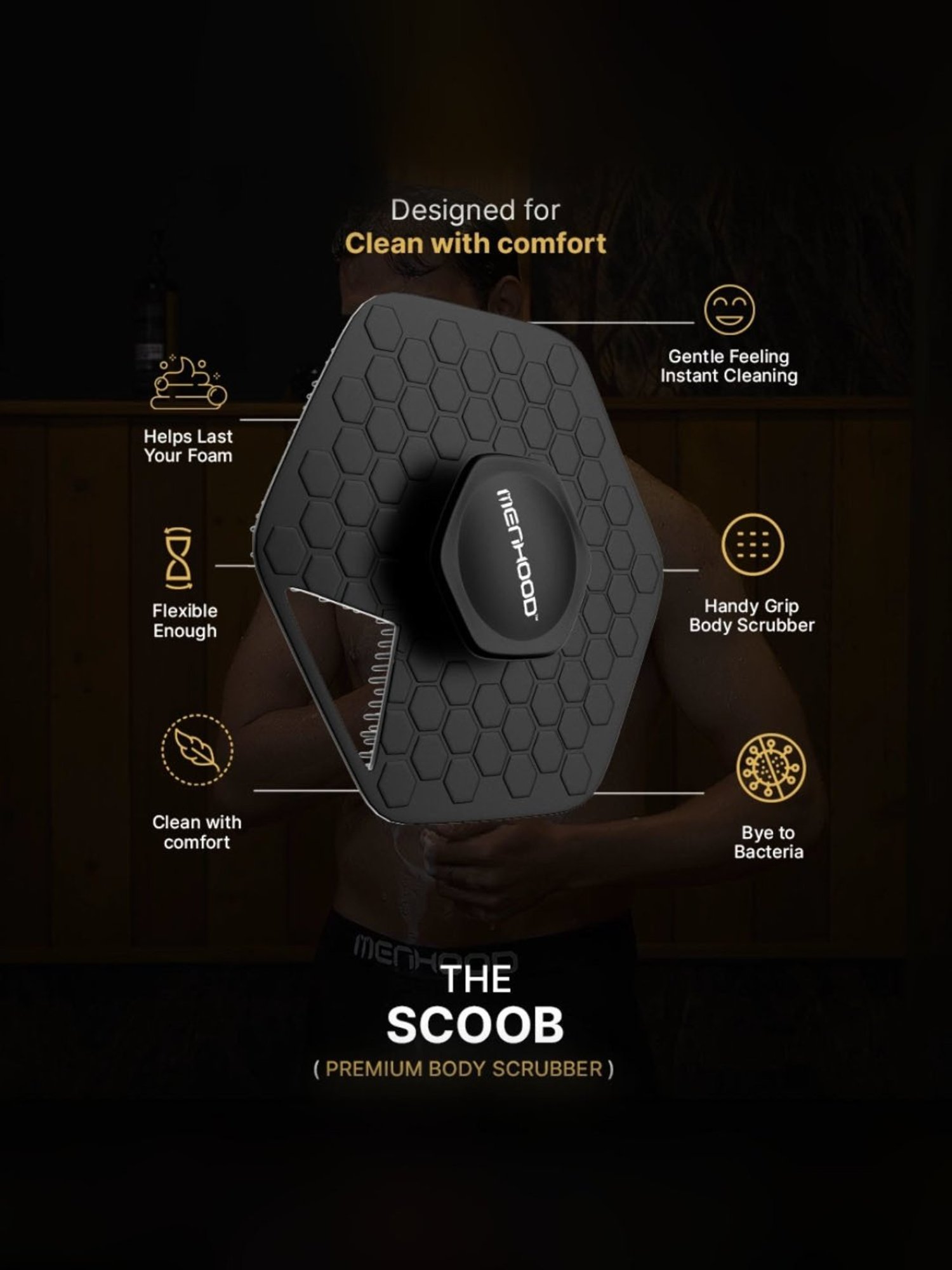 MENHOOD Essential Package 2.0, Trimmer, Pre-Trim Gel, Ball Shower Gel, Razor, Man-Cure Kit & More