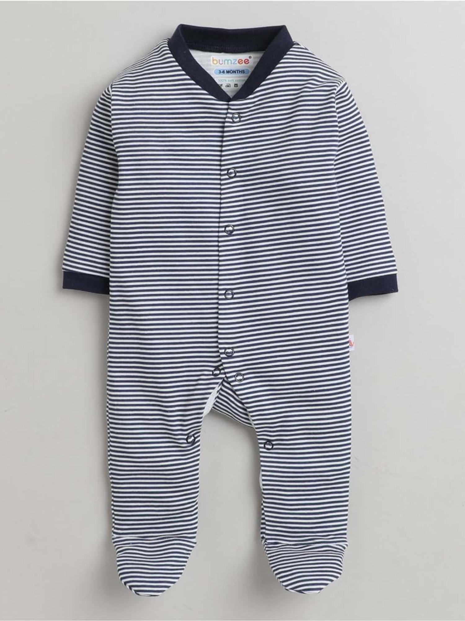 Berrytree Organic Kids Black Cotton Animals Print Rompers