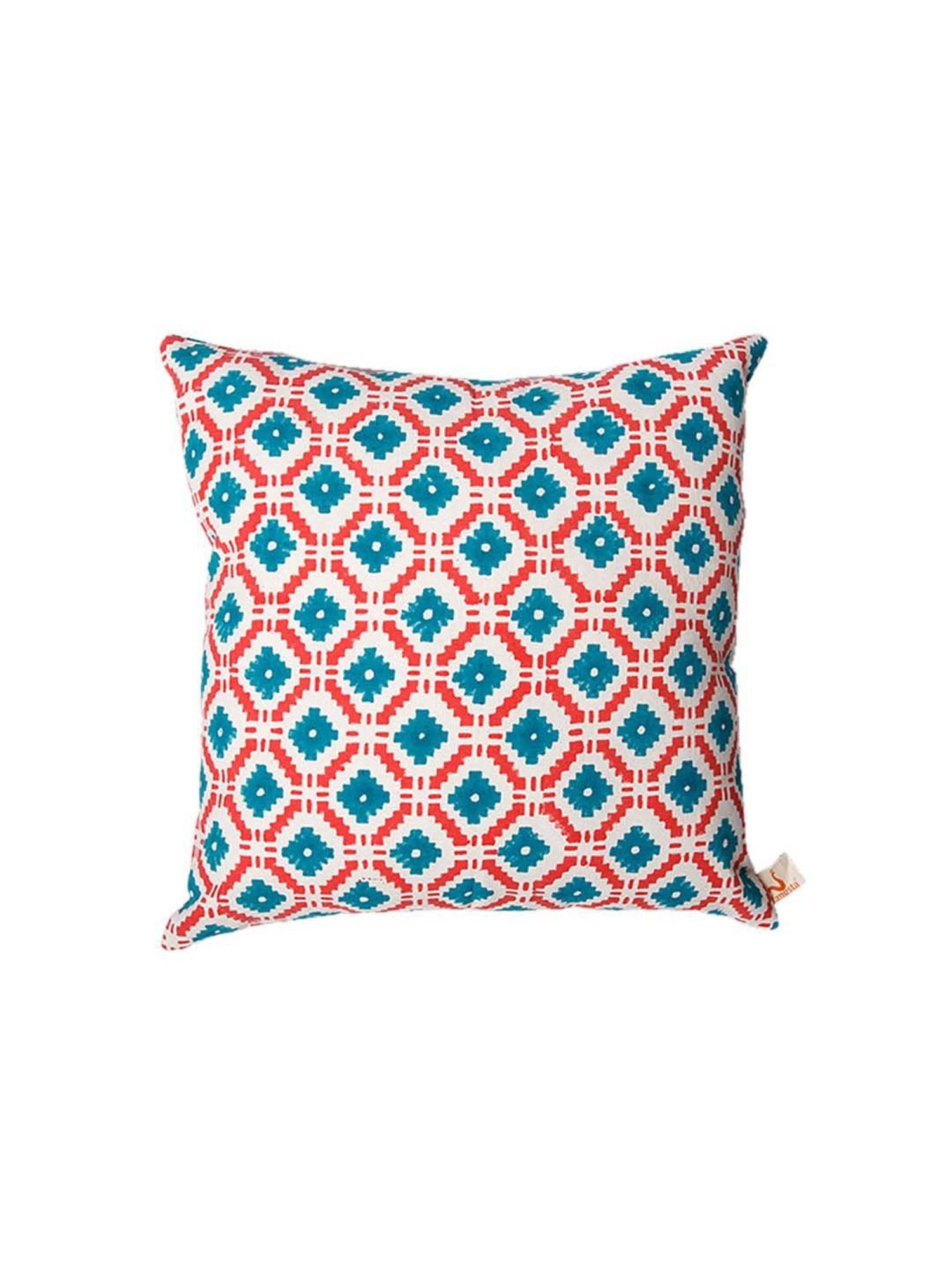 Fanusta Green & Orange Cushion Covers (46 x 46 cm) - Set of 5
