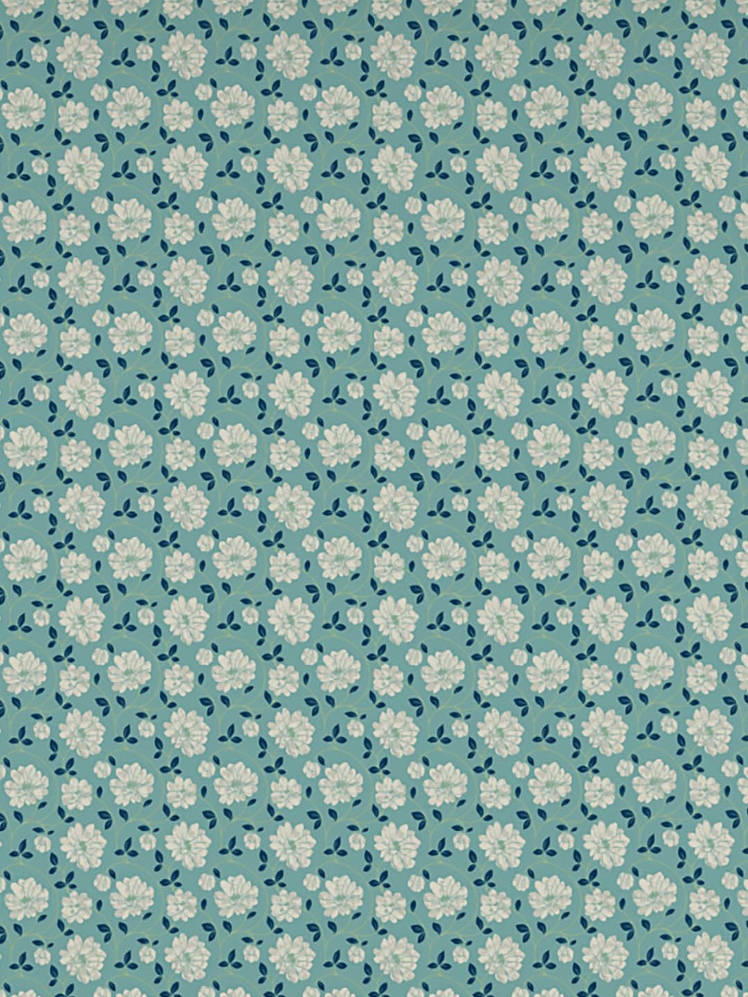 Welspun Dazzle Floral Blue 140 TC Microfiber Double Bedsheet with 2 Pillow Covers