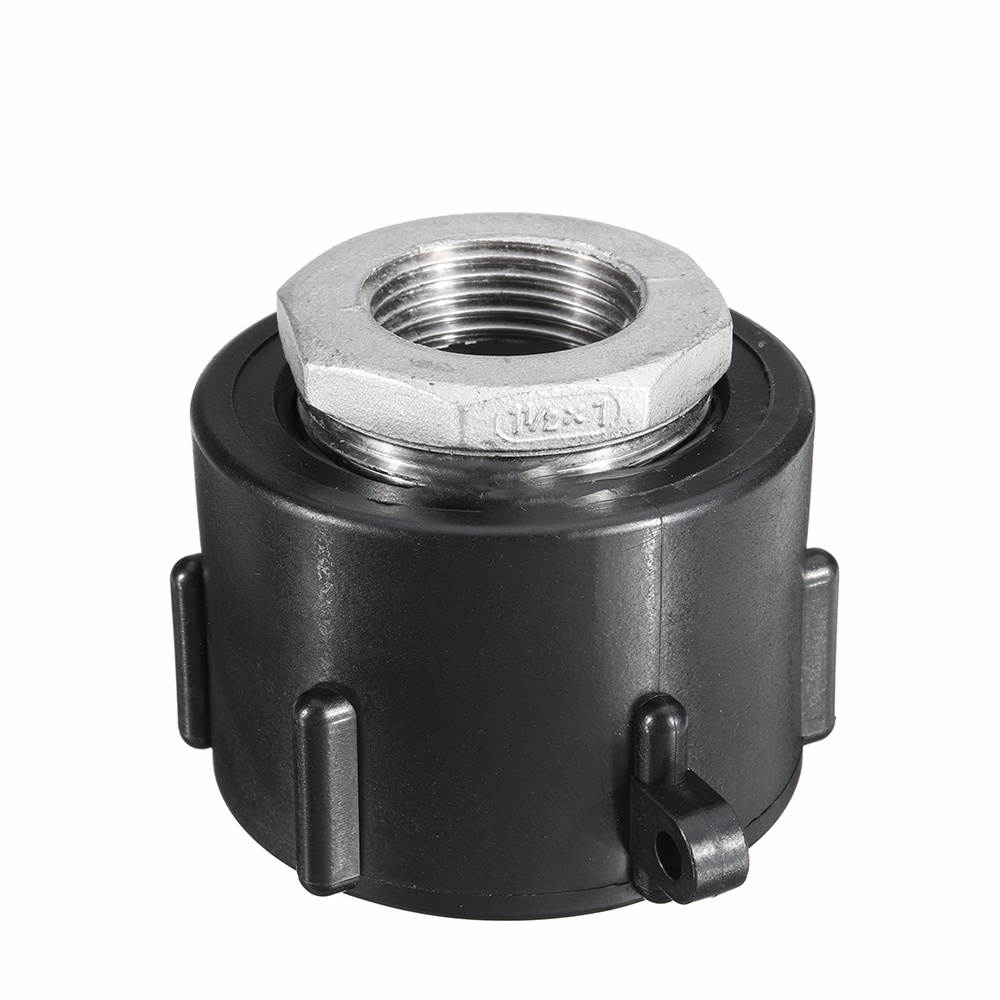 1000L S60x6 IBC Water Tank Adapter Stainless Steel Female Coarse Thread Quick Connect Hose Pipe Tap Replacement Valve Fitting Parts  1/2inch