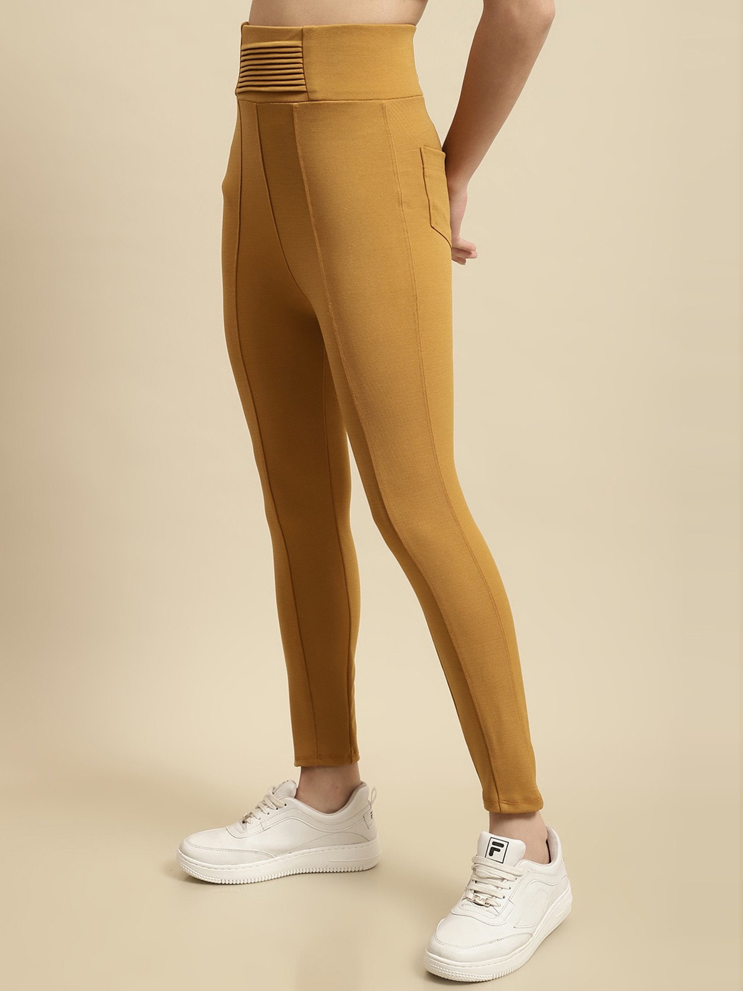 TAG 7 Mustard Mid Rise Jeggings