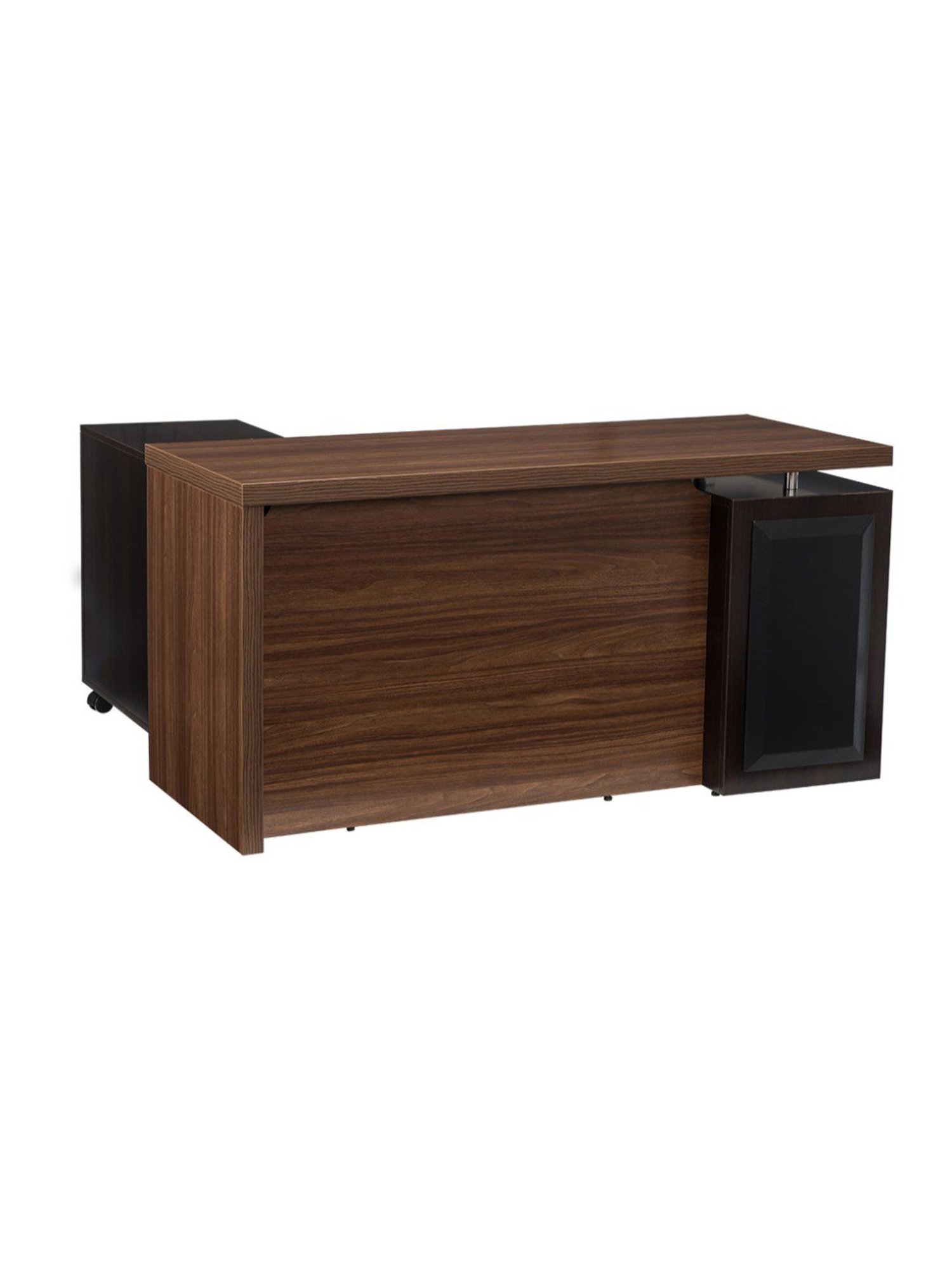 Durian Clint Classic Walnut Brown Engineered Wood Managerial Desk