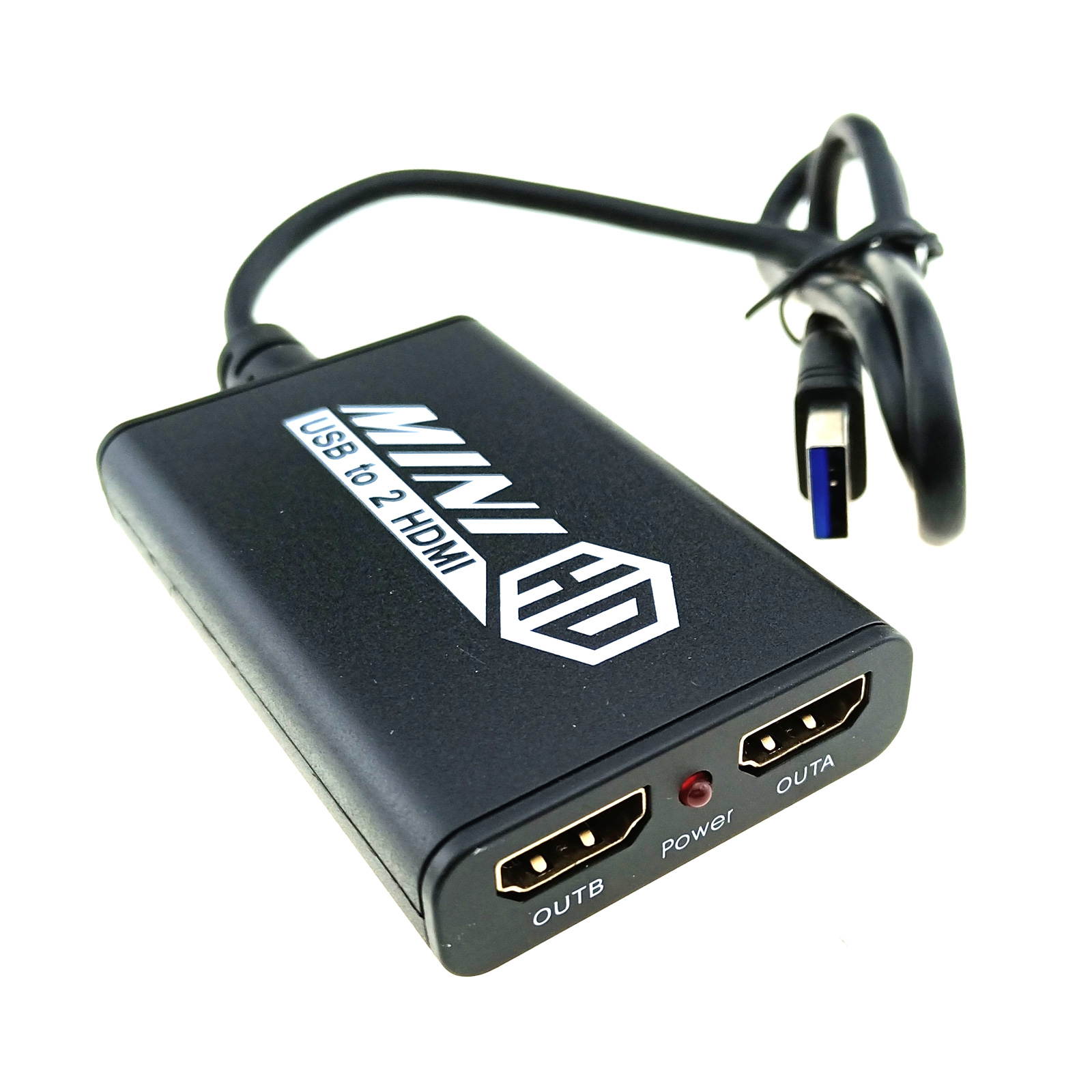 USB 3.0 to Dual HDMI Output Adapter Display Duplicate Extend