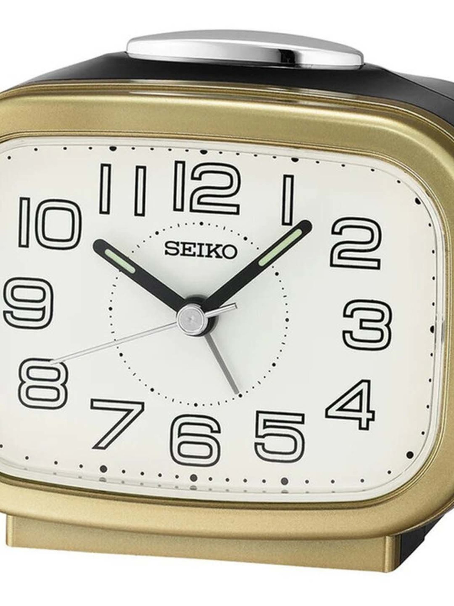 SEIKO classic black plastic wall clock with sweep movement