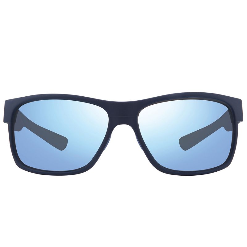 Revo Espen Bear Grylls RE 1097 05 BL Unisex Rectangle Polarized Sunglasses Matte Blue 59mm