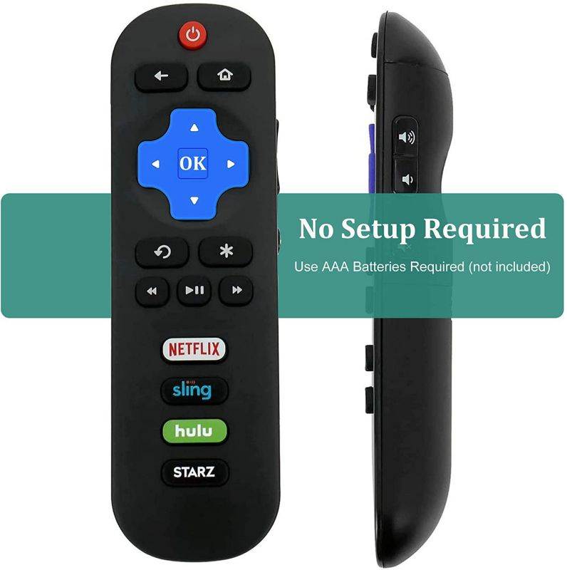 Replace Remote Compatible with All TCL Roku TV Remote, Universal for TCL Smart Built-in Roku TV Remote Control Replacement RC280 RC282 Remote ((No Steup Required)
