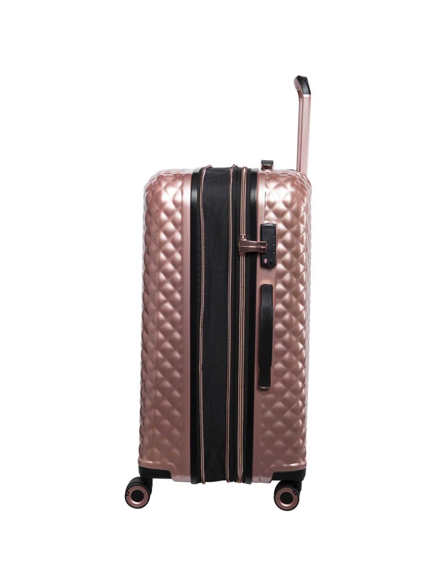 it luggage Glitzy Rose Gold Large-28 inches Expandable Hardsided Trolley Bag with TSA Lock
