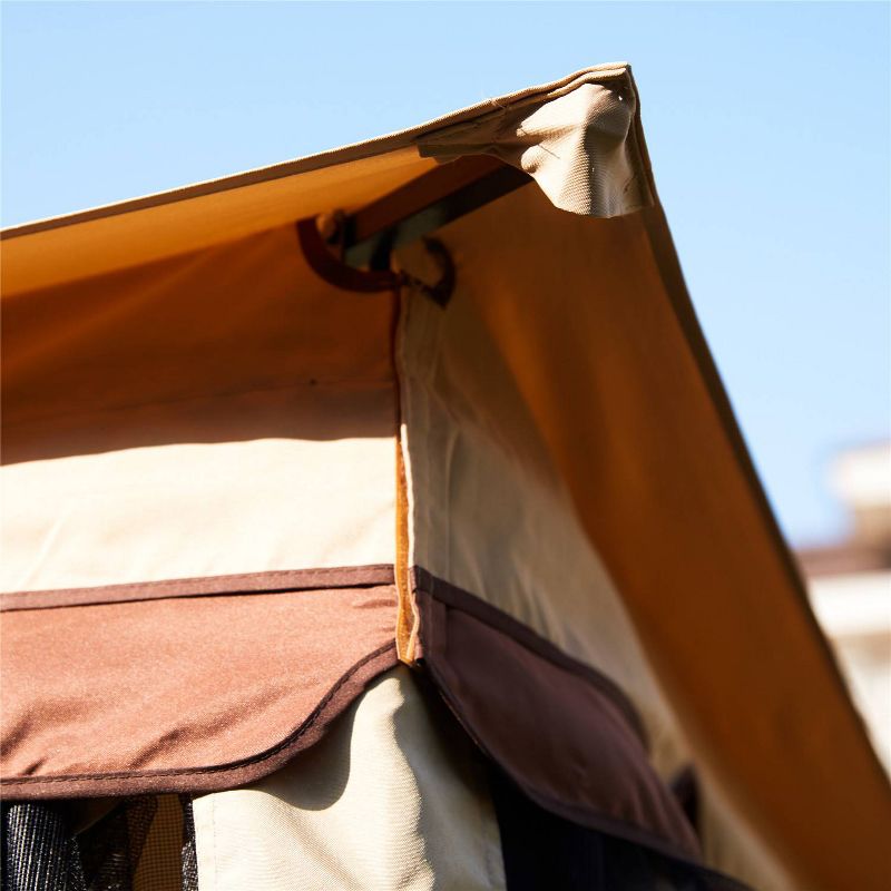 9' Patio Gazebo Brown - Patio Festival