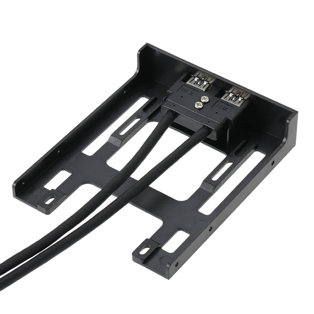 USB 3.0 Front Panel Hub 2 Port Expansion Bay 20 Pin to USB3.0 60cm Bracket Adapter Cable for PC Desktop 2.5" Floppy Bay