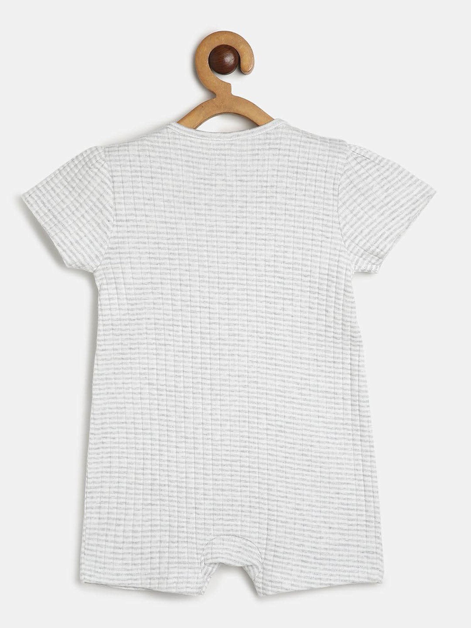 Berrytree Organic Kids Black Cotton Animals Print Rompers