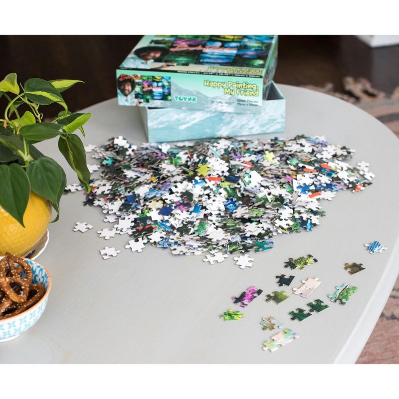 Toynk Bob Ross Happy Painting, My Friend Nature Puzzle | 1000 Piece Jigsaw Puzzle