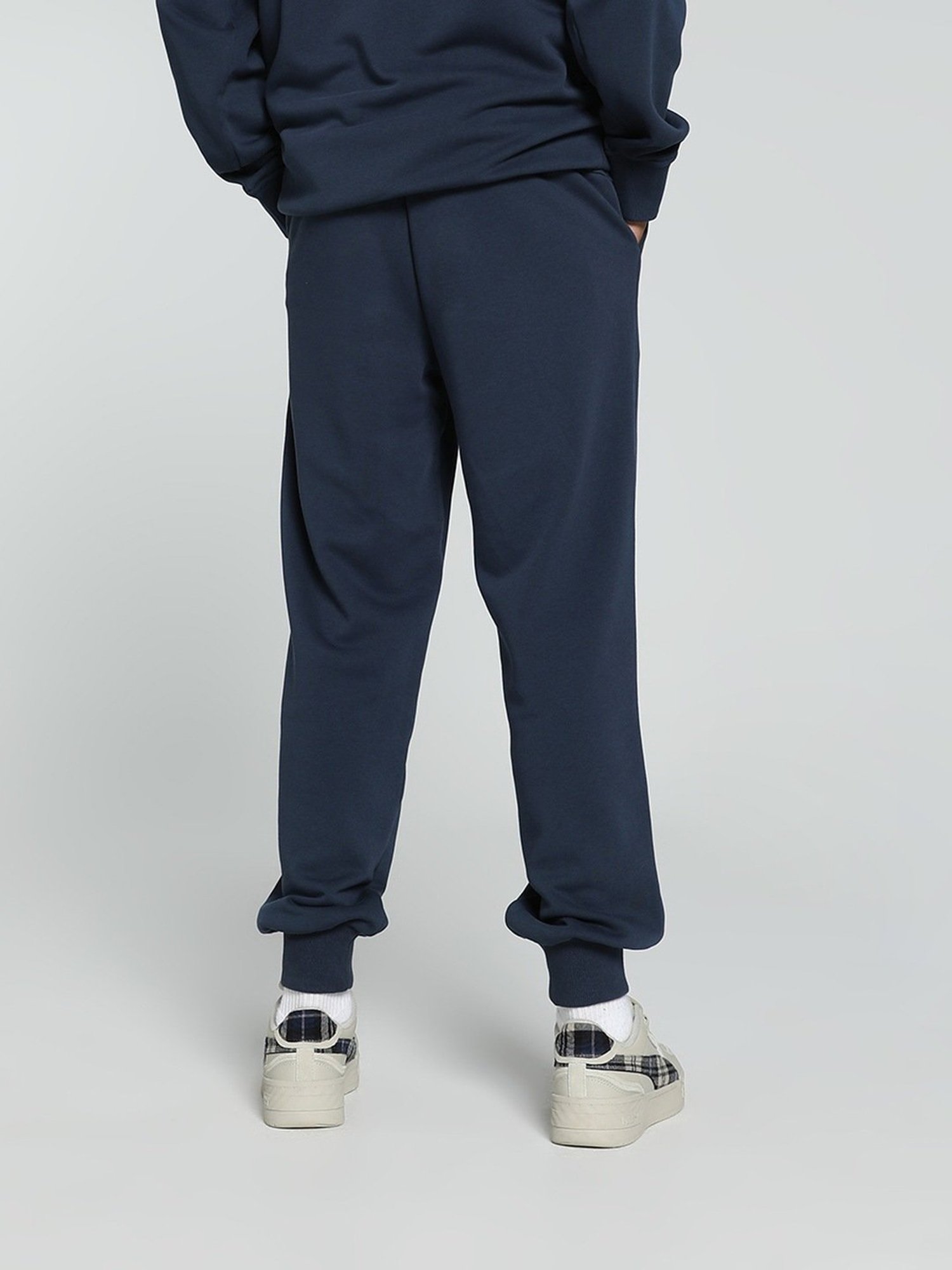 Puma Porsche Legacy Blue Cotton Relaxed Fit Sports Joggers