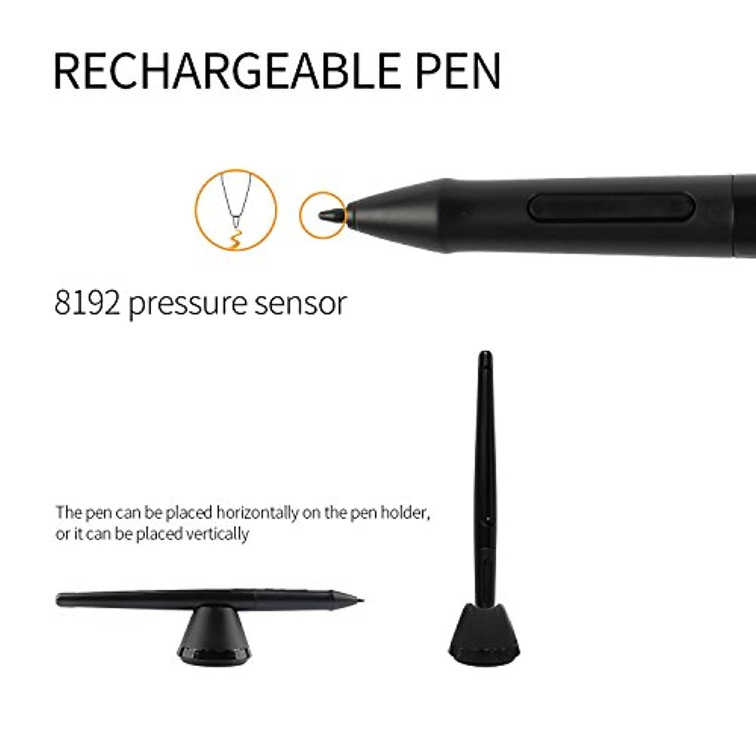 GAOMON PD1560 15.6 Inches 8192 Levels Pen Display with Arm Stand 1920 x 1080 HD IPS Screen Drawing Tablet with 10 Shortcut Keys (4335212504)