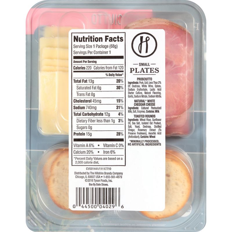 Hillshire Snacking Prosciutto Small Plates - 2.4oz