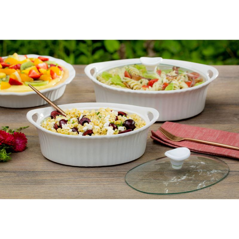 CorningWare 2.5qt Ceramic Casserole White