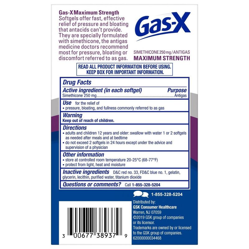 Gas-X Maximum Strength Softgel for Gas Relief - 30ct