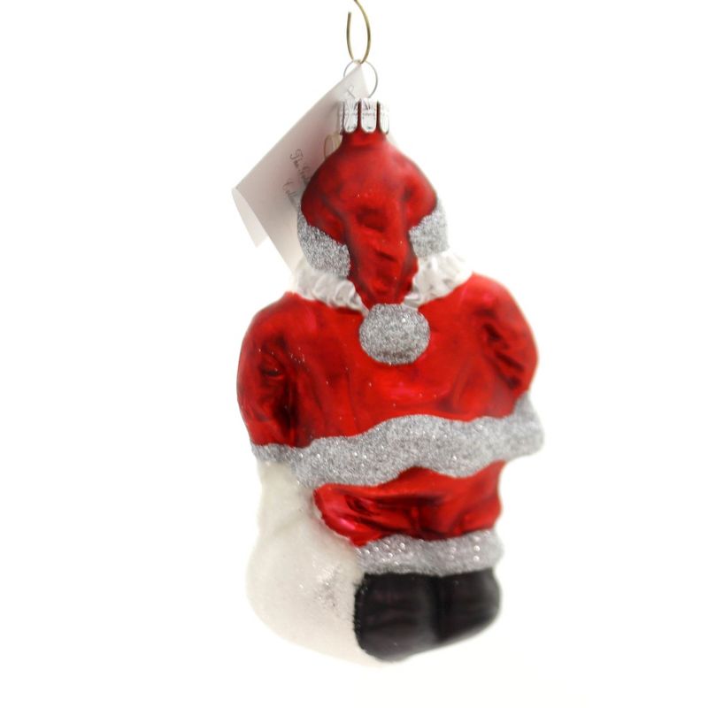 Golden Bell Collection 5.25" Santa With White Bag Ornament Claus Christmas  -  Tree Ornaments