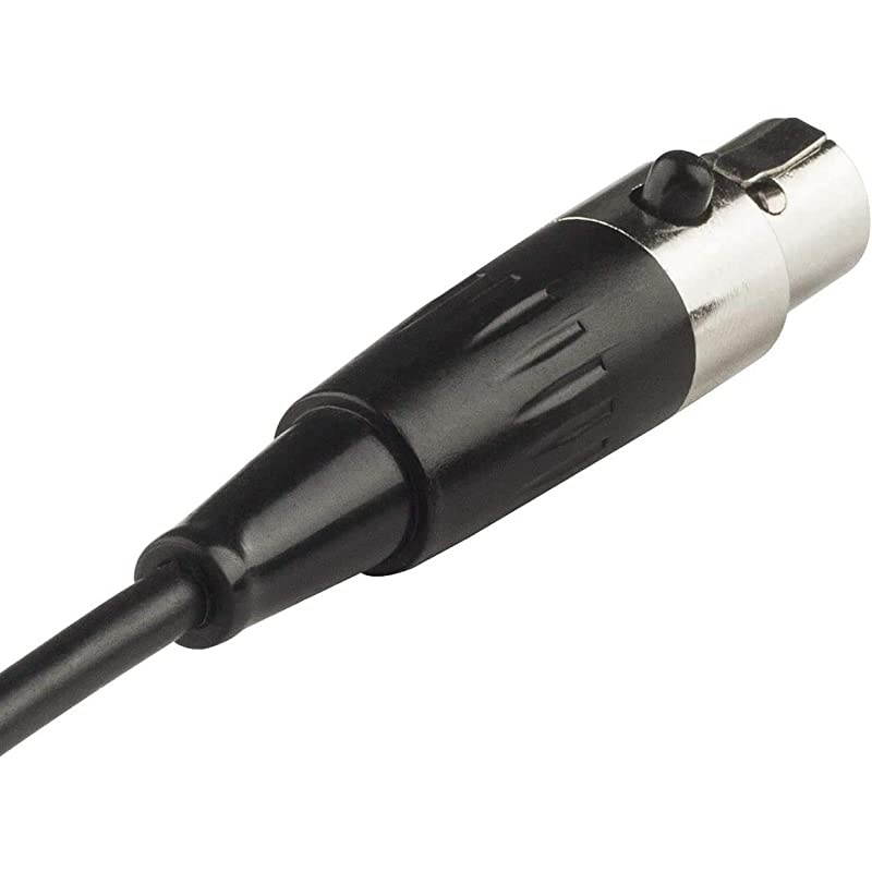 XLR Cable Mini Adapter 2 Pack Mini XLR Female to XLR Male Microphone Cables for 4K Camera 5 FT