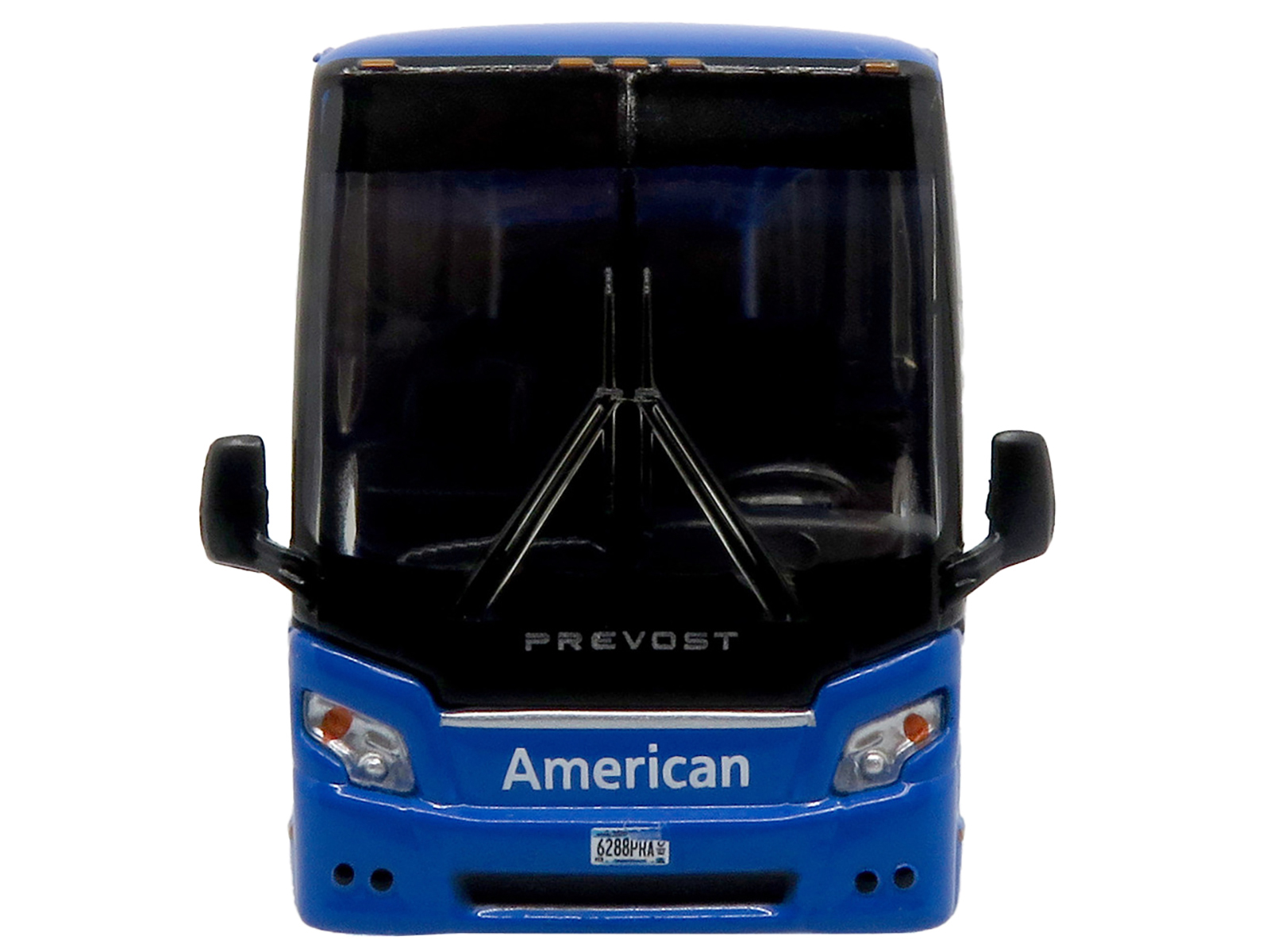 Prevost H3-45 Coach Bus "Air Canada Landline" Black and White Limited Edition 1/87 (HO) Diecast Model by Iconic Replicas