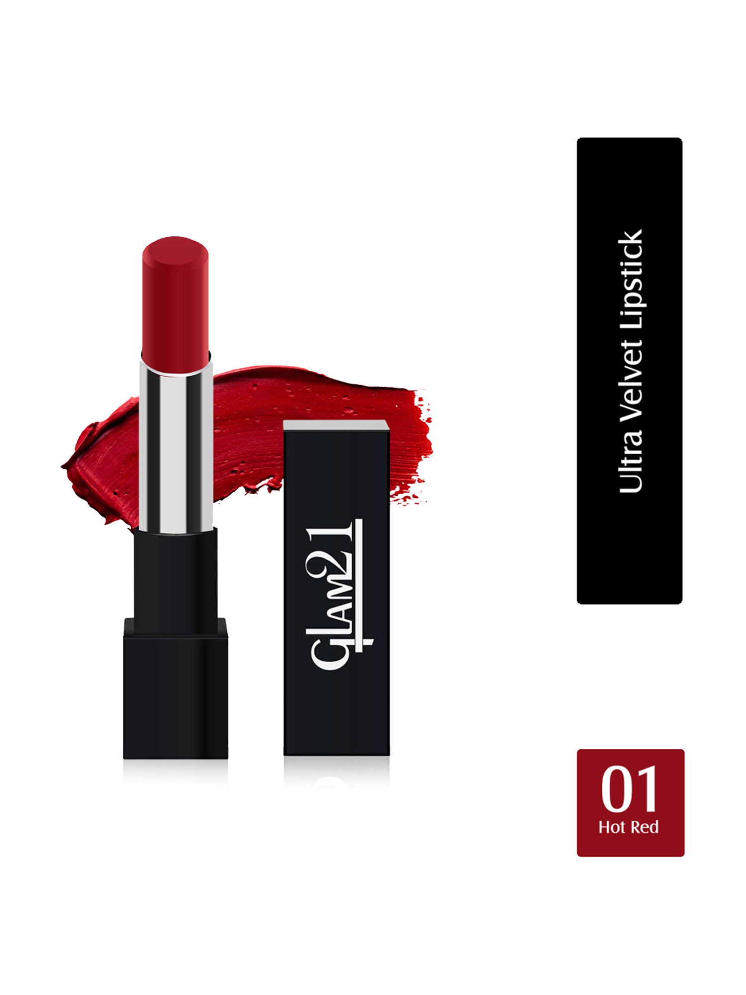 Glam21 Ultra Velvet Lipstick 01 Hot Red - 2.5 gm